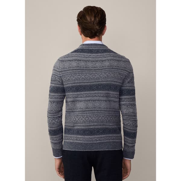 Hackett Fairisle Tröja Grå M Man