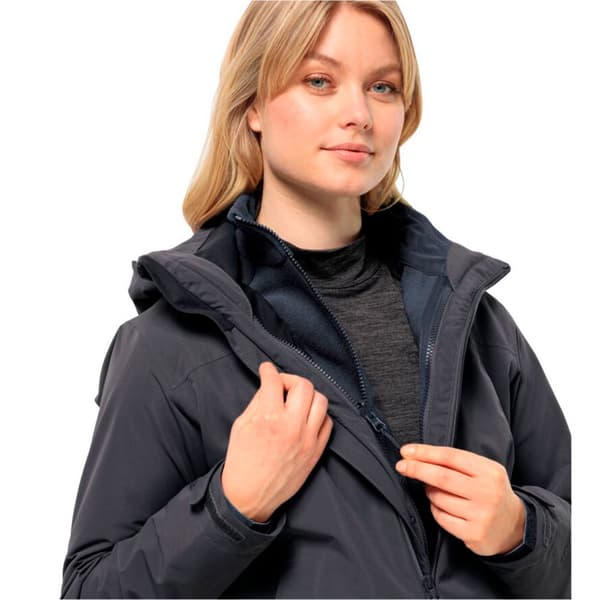 Jack Wolfskin Moonrise Fz Jakke Blå S Kvinde