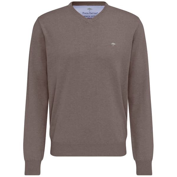 Fynch Hatton Sfpk211 V-aukkoinen Neulepaita Beige M Mies