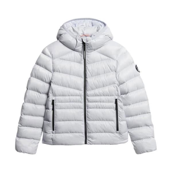 Superdry Hooded Fuji quilt Vadderad Jkt dunjacka - Grå