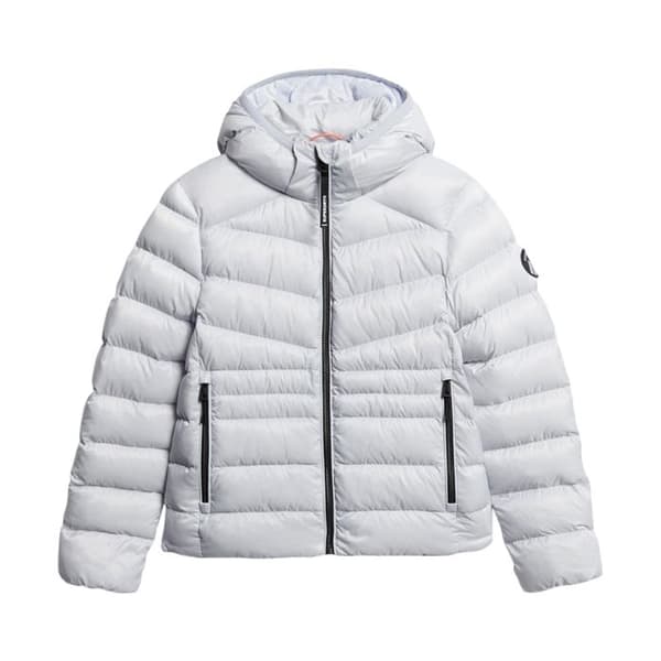 Superdry Hooded Fuji quilt Vadderad Jkt dunjacka - Grå