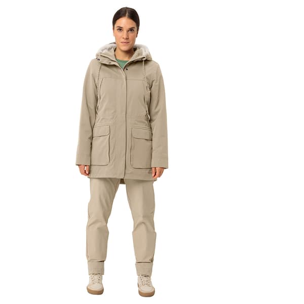 Vaude Manukau Ii Parka Beige 44 Kvinde