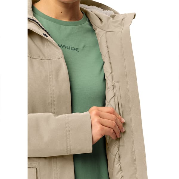 Vaude Manukau Ii Parka Beige 44 Kvinde