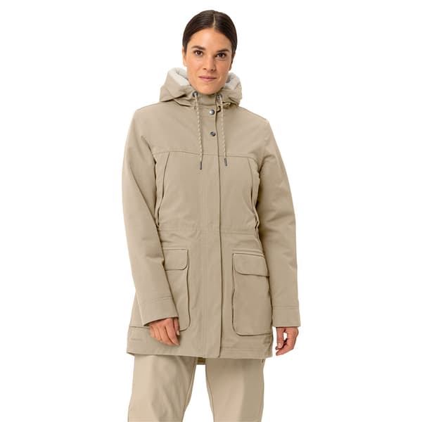 Vaude Manukau Ii Parka Beige 44 Kvinde
