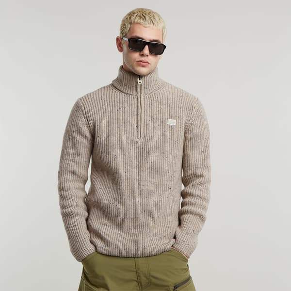 G-star Double Collar Skipper Tröja Grå 2XL Man