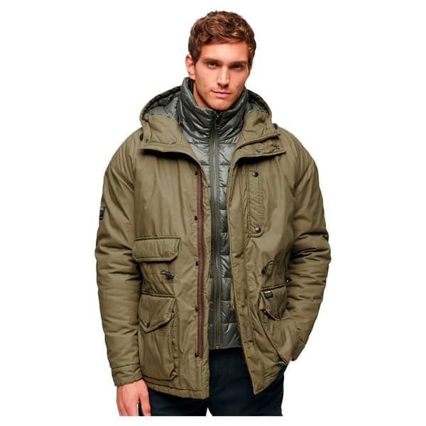 Superdry M5011726a Jacka Grönt L Man