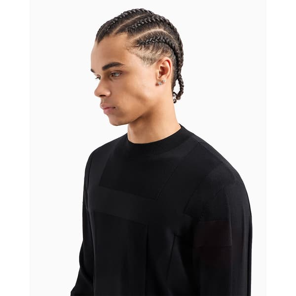 Armani Exchange Xm000103_af10454 Trøje Sort 2XL Mand