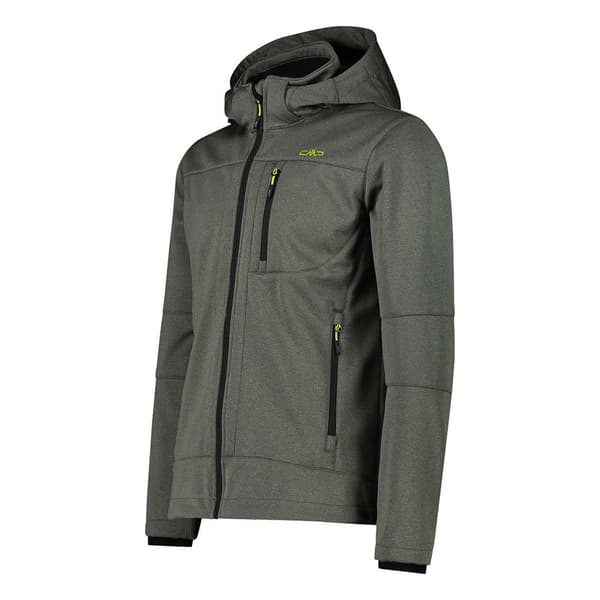 Cmp Zip Hood 3a01787n-m Softshelljacka Grönt 2XL Man