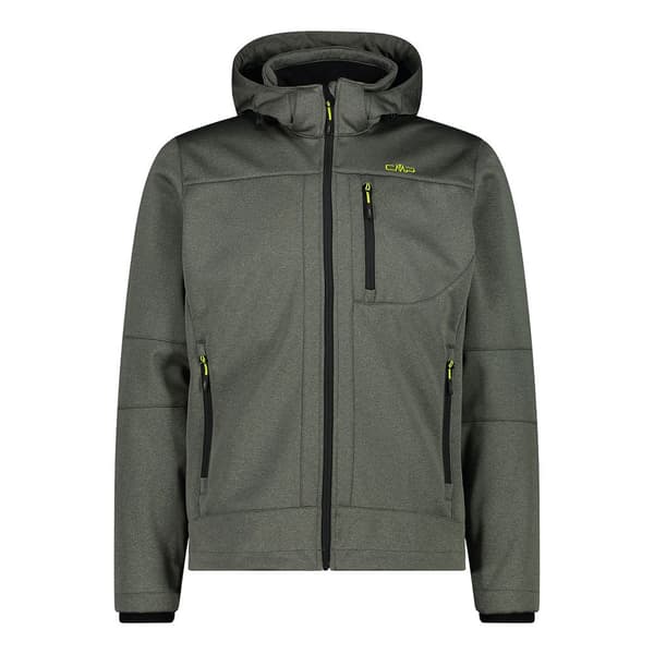 Cmp Zip Hood 3a01787n-m Softshelljacka Grönt 2XL Man