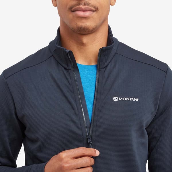 Montane Protium Fleecejacka Med Dragkedja Blå XL Man