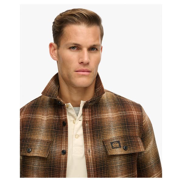 Superdry Wool Miller övertröja Brun L Man