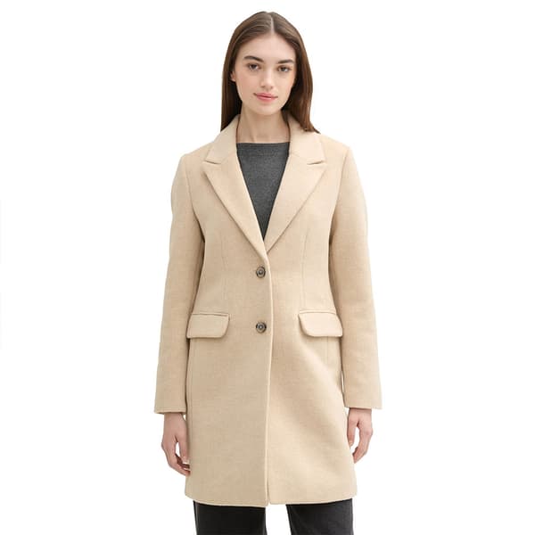 Tom Tailor 1042882 Fitted Frakke Beige M Kvinde