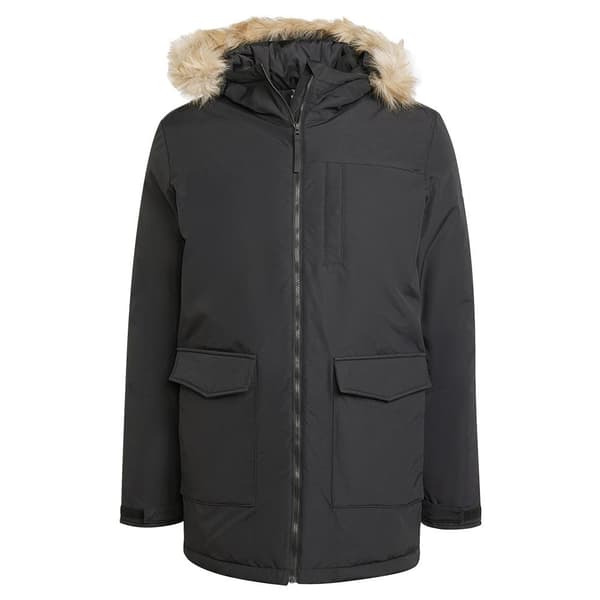 Adidas Paveric Fur Parka Sort L Mand