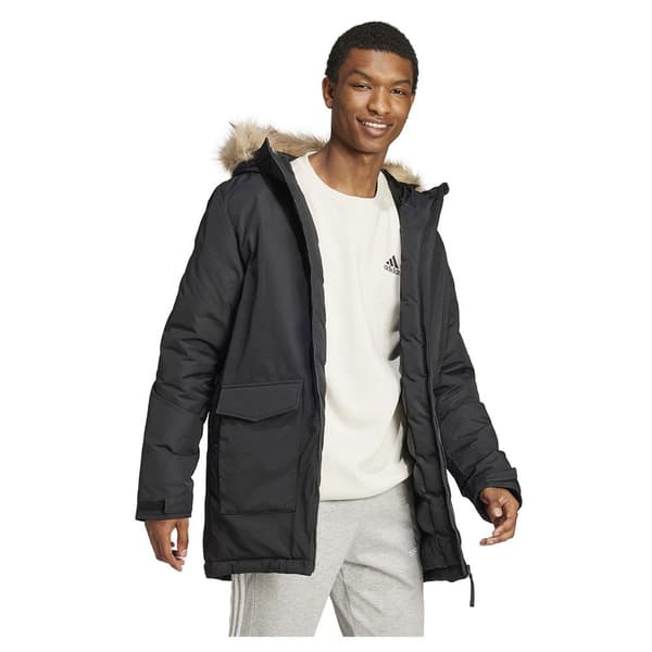 Adidas Paveric Fur Parka Sort L Mand