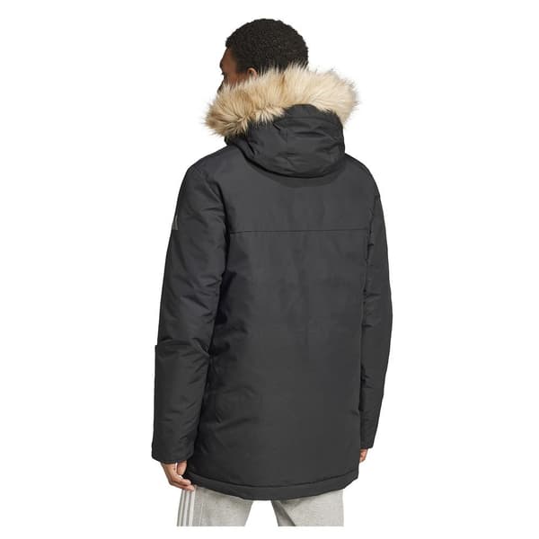 Adidas Paveric Fur Parka Sort L Mand
