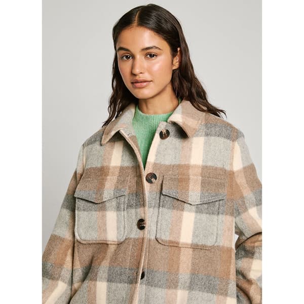 Pepe Jeans Cameron Takki Beige,Harmaa M Nainen