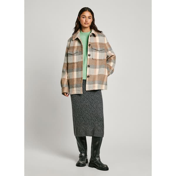 Pepe Jeans Cameron Takki Beige,Harmaa M Nainen