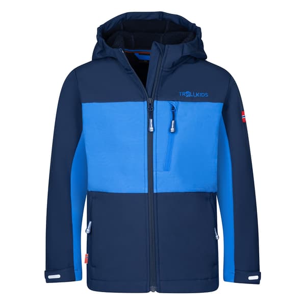 Trollkids Bergsfjord Winter Softshell-takki Sininen 110 cm Poika