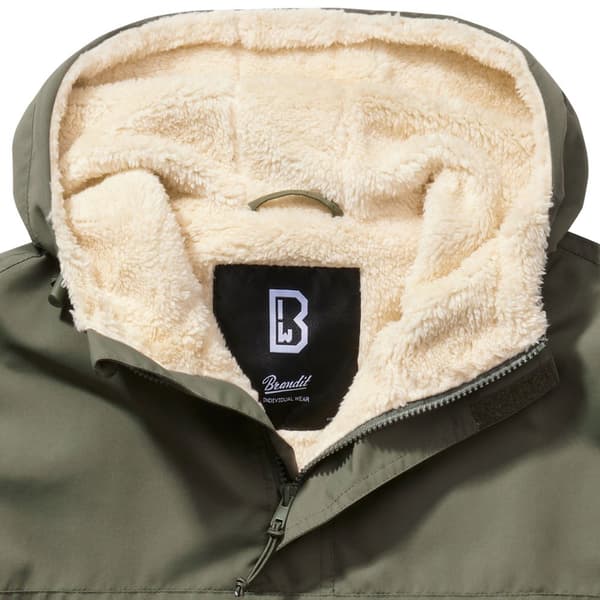 Brandit Sherpa Jacka Grönt 5XL Man