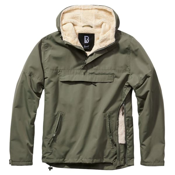 Brandit Sherpa Jacka Grönt 5XL Man