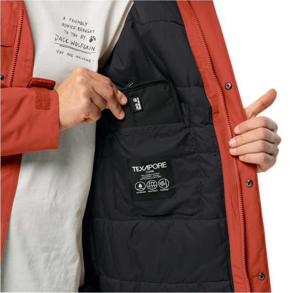 Jack Wolfskin Winterlager Parka Orange 2XL Mand