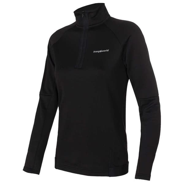 Trangoworld Selene Puolivetoketjullinen Fleecetakki Musta XL Nainen