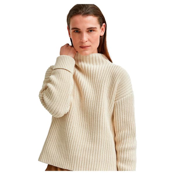 Selected Selma Pullover Neulepaita Beige L Nainen