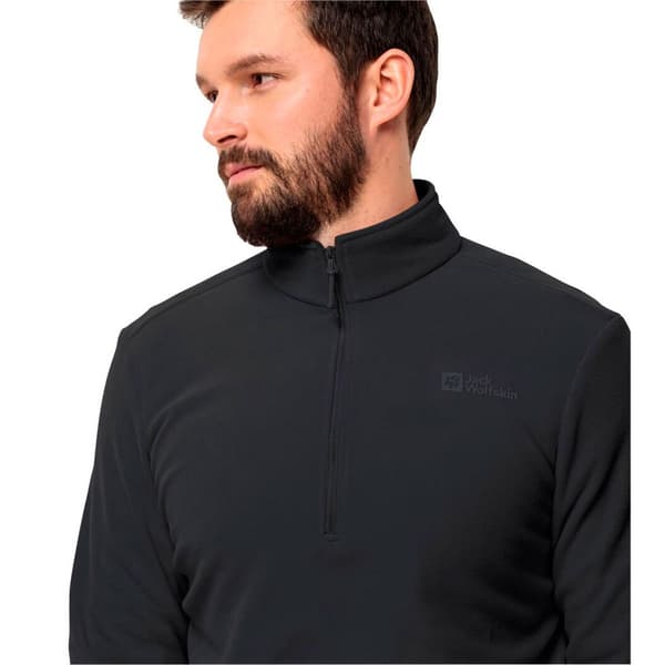 Jack Wolfskin Taunus Fleece Med Halv Dragkedja Svart XL Man