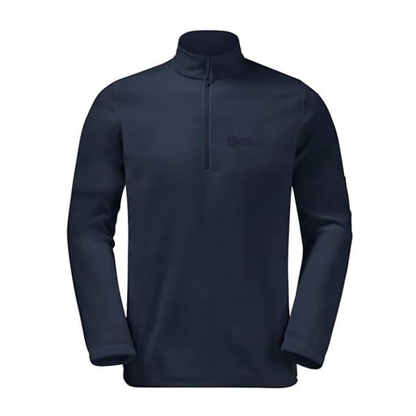 Jack Wolfskin Taunus Fleecejakke Med Halv Lynlås Blå XL Mand