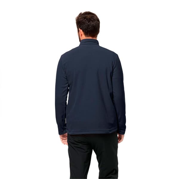 Jack Wolfskin Taunus Fleecejakke Med Halv Lynlås Blå XL Mand