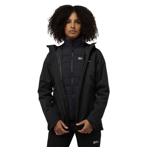 Jack Wolfskin Glaabach 3in1 Jacka Svart L Kvinna