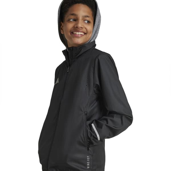 Adidas Team Wind.rdy Jacka Svart 7-8 Years Pojke