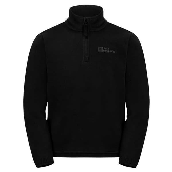 Jack Wolfskin Taunus Fleecejakke Med Halv Lynlås Sort 128 cm