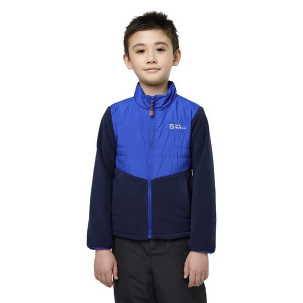 Jack Wolfskin Haldor Hybrid Jakke Blå 164 cm Dreng
