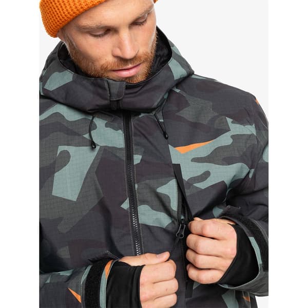 Quiksilver Mission Printed Jakke Grå S Mand