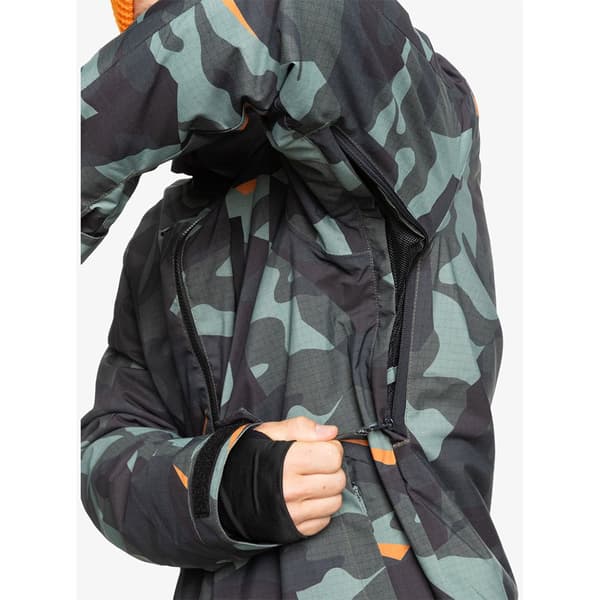 Quiksilver Mission Printed Jakke Grå S Mand
