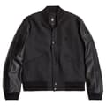 Miniatyrbillede 3 af 6: G-star Varsity Wool Læderjakke Sort XL Mand