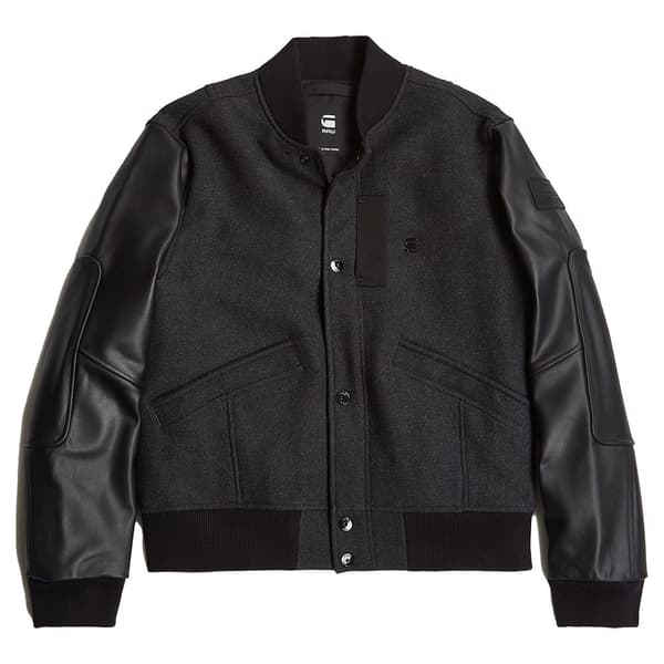 G-star Varsity Wool Læderjakke Sort XL Mand