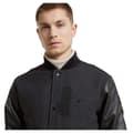 Miniatyrbillede 4 af 6: G-star Varsity Wool Læderjakke Sort XL Mand