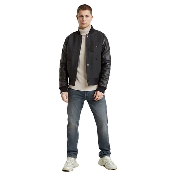 G-star Varsity Wool Læderjakke Sort XL Mand