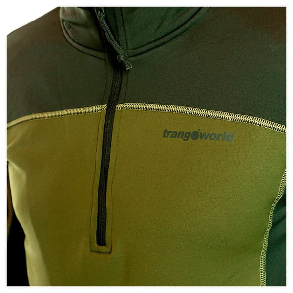 Trangoworld Drammen Fleece Med Halv Dragkedja Grönt S Man