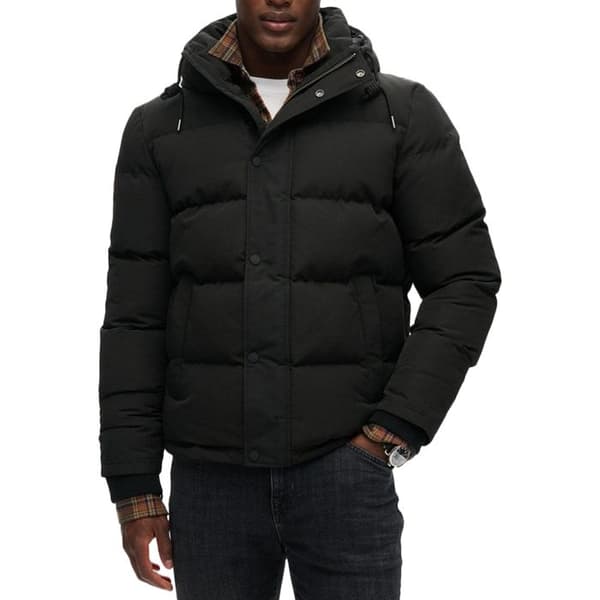 jackor och jackor superdry everest short 12a kolsvart