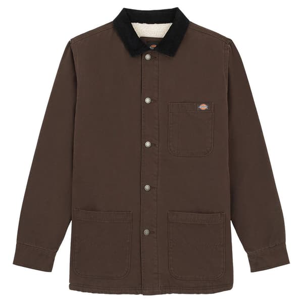 Dickies Duck High Pile Fleece Line Chore Jakke Brun XL Mand