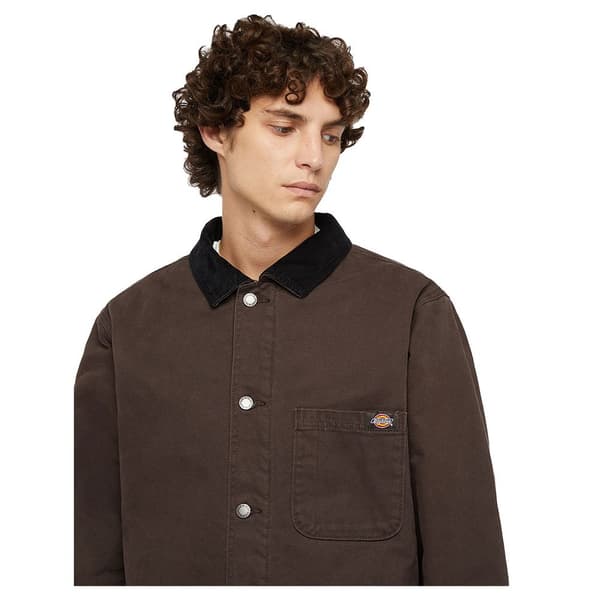 Dickies Duck High Pile Fleece Line Chore Jakke Brun XL Mand