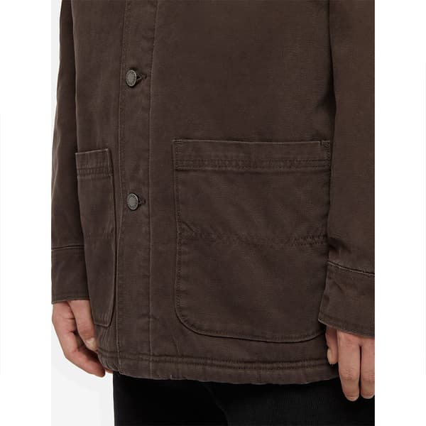 Dickies Duck High Pile Fleece Line Chore Jakke Brun XL Mand