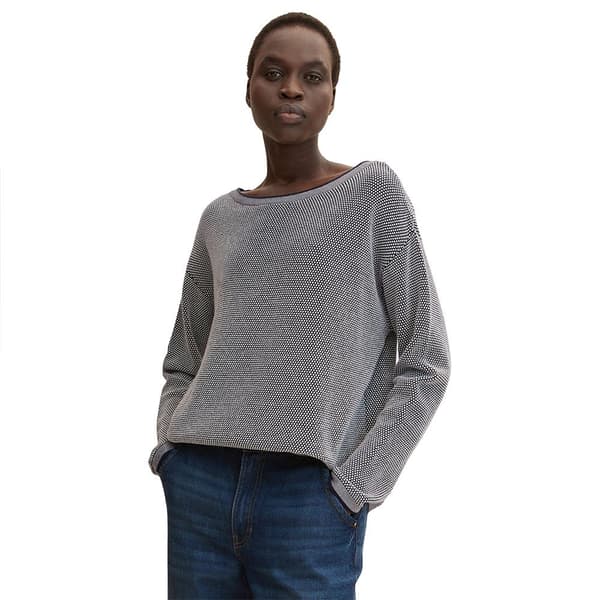 Tom Tailor 1033125 Trøje Hvid,Sort 2XL Kvinde