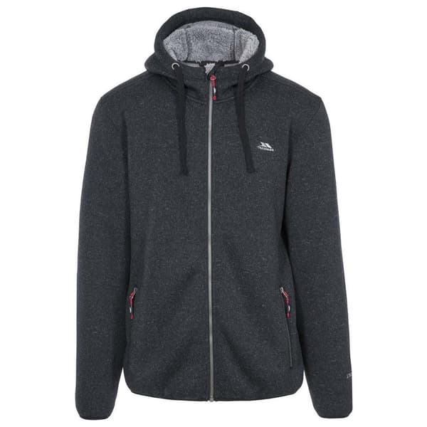 Trespass Tableypipe Fleecejacka Med Dragkedja Svart 2XL Man