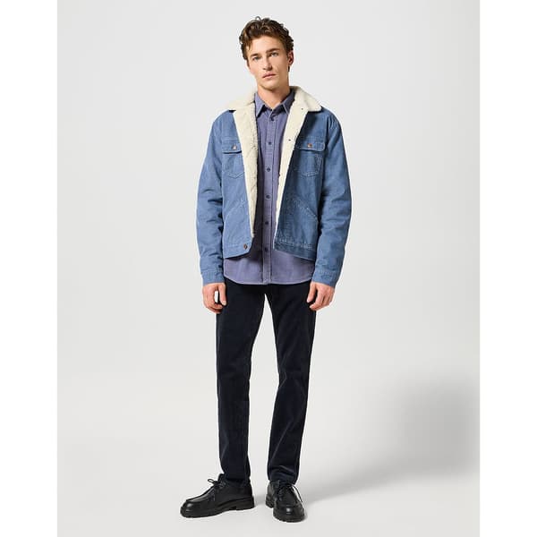 Wrangler 124mj Jeansjacka Blå L Man