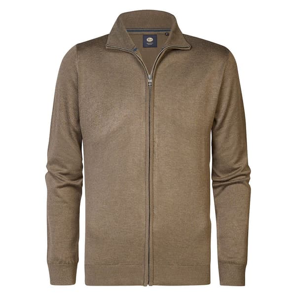 Petrol Industries M-3040-kwc225 Trøje Med Lynlås Brun M Mand