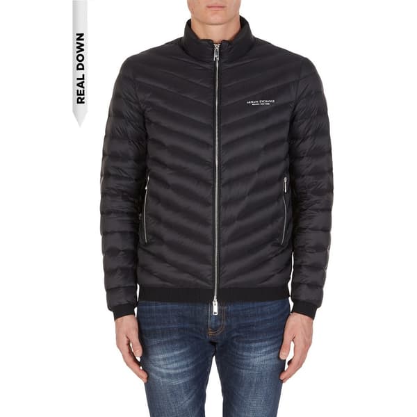 Armani Exchange Down Jakke Blå 2XL Mand